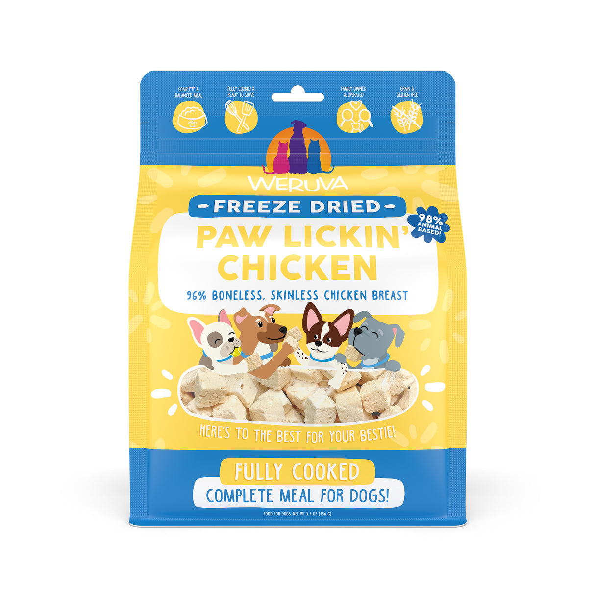 Weruva Dog Freeze Dried  Paw Lickin Chicken Freeze Dried