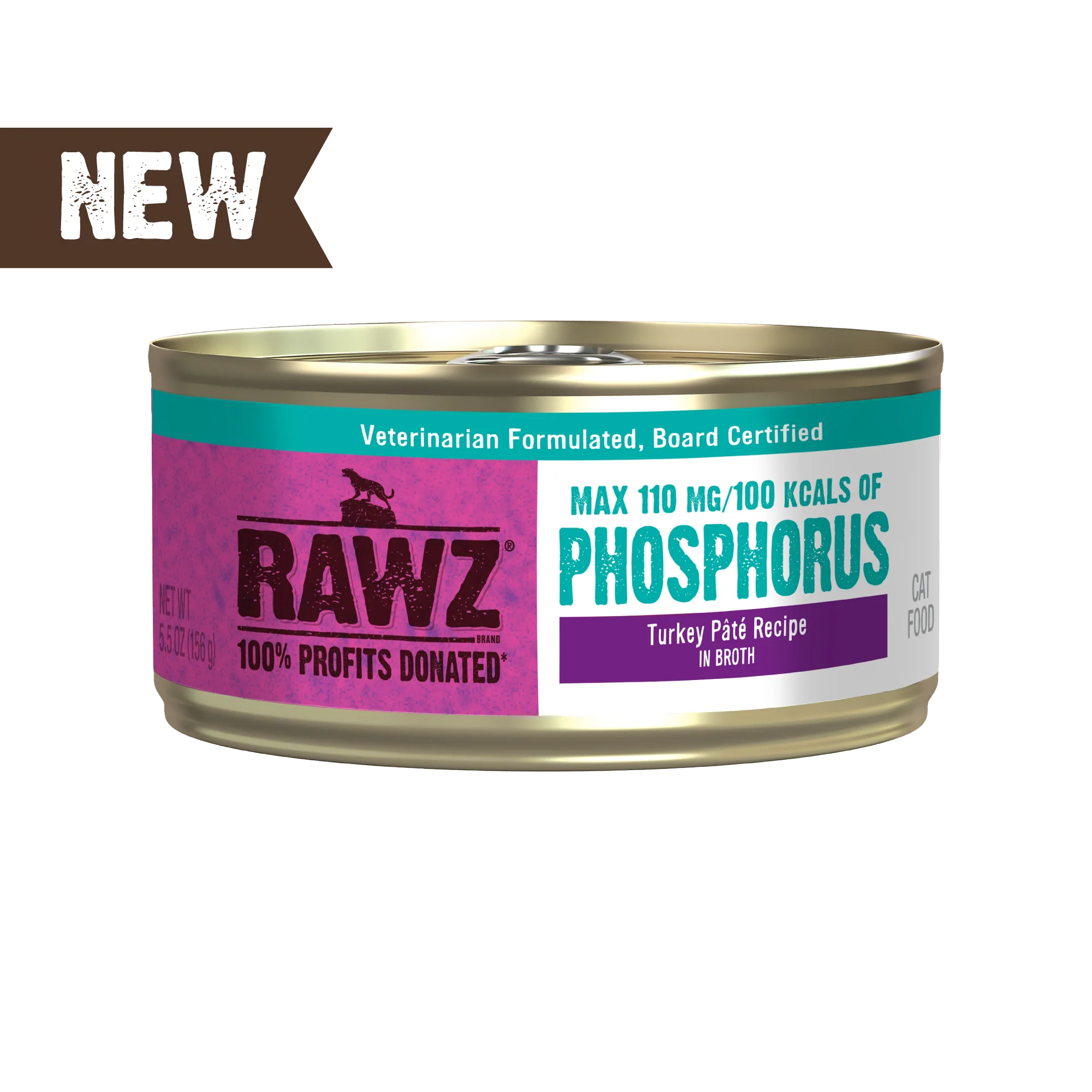 Rawz Lower Phosphorus Turkey Canned Cat Food