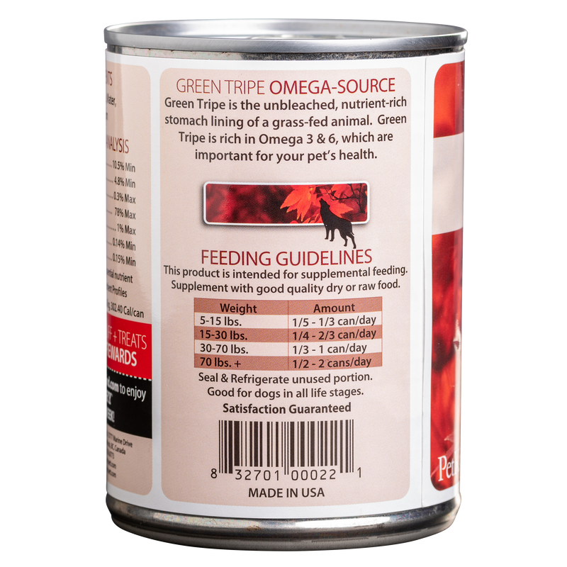 PetKind Green Venison Tripe Tripett Canned Dog Food