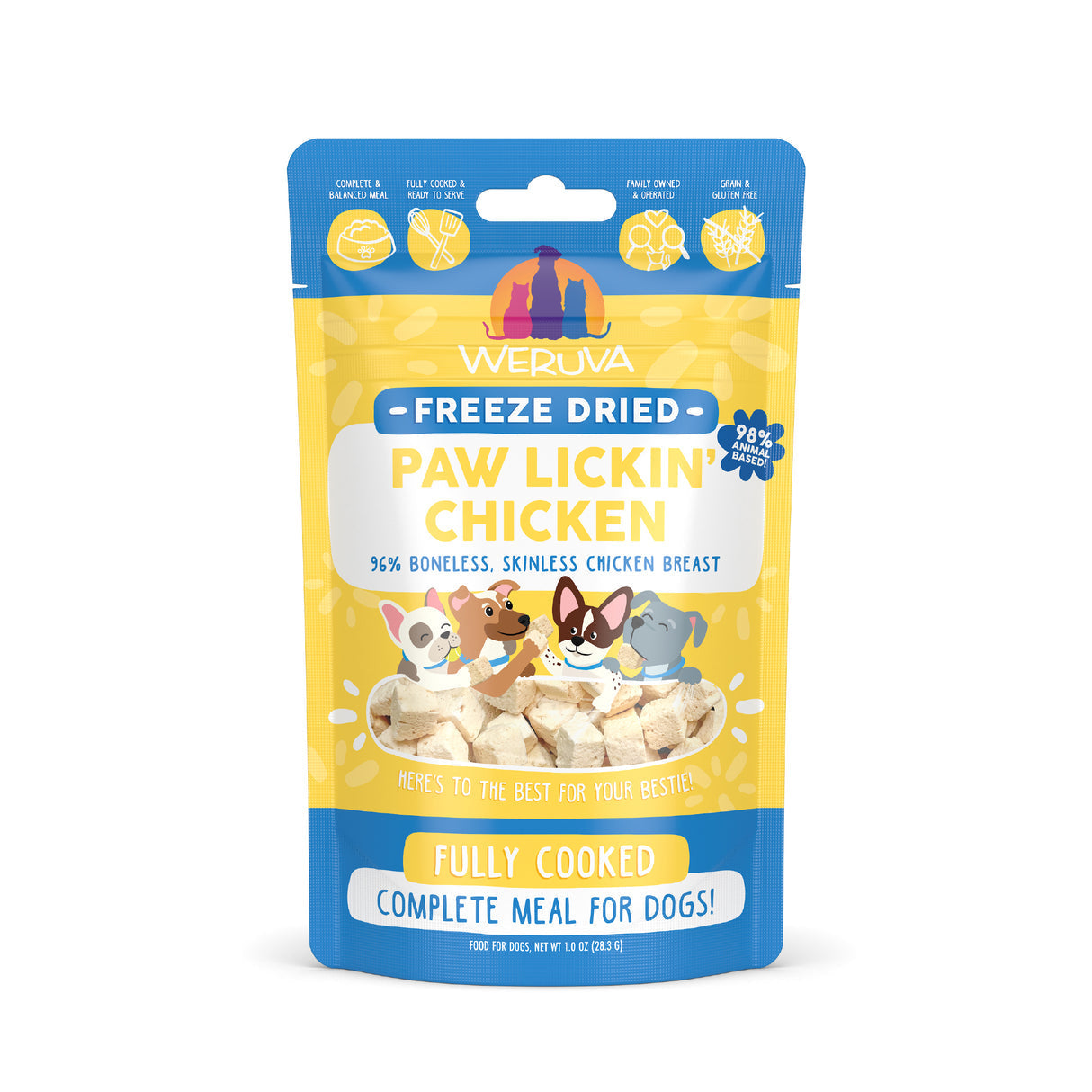 Weruva Dog Freeze Dried  Paw Lickin Chicken Freeze Dried