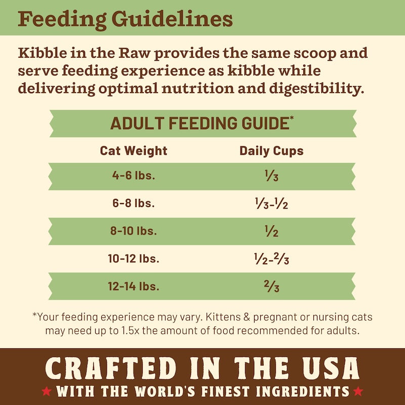Primal Pet Foods Feline Kibble in the Raw Cat Food Chicken Recipe