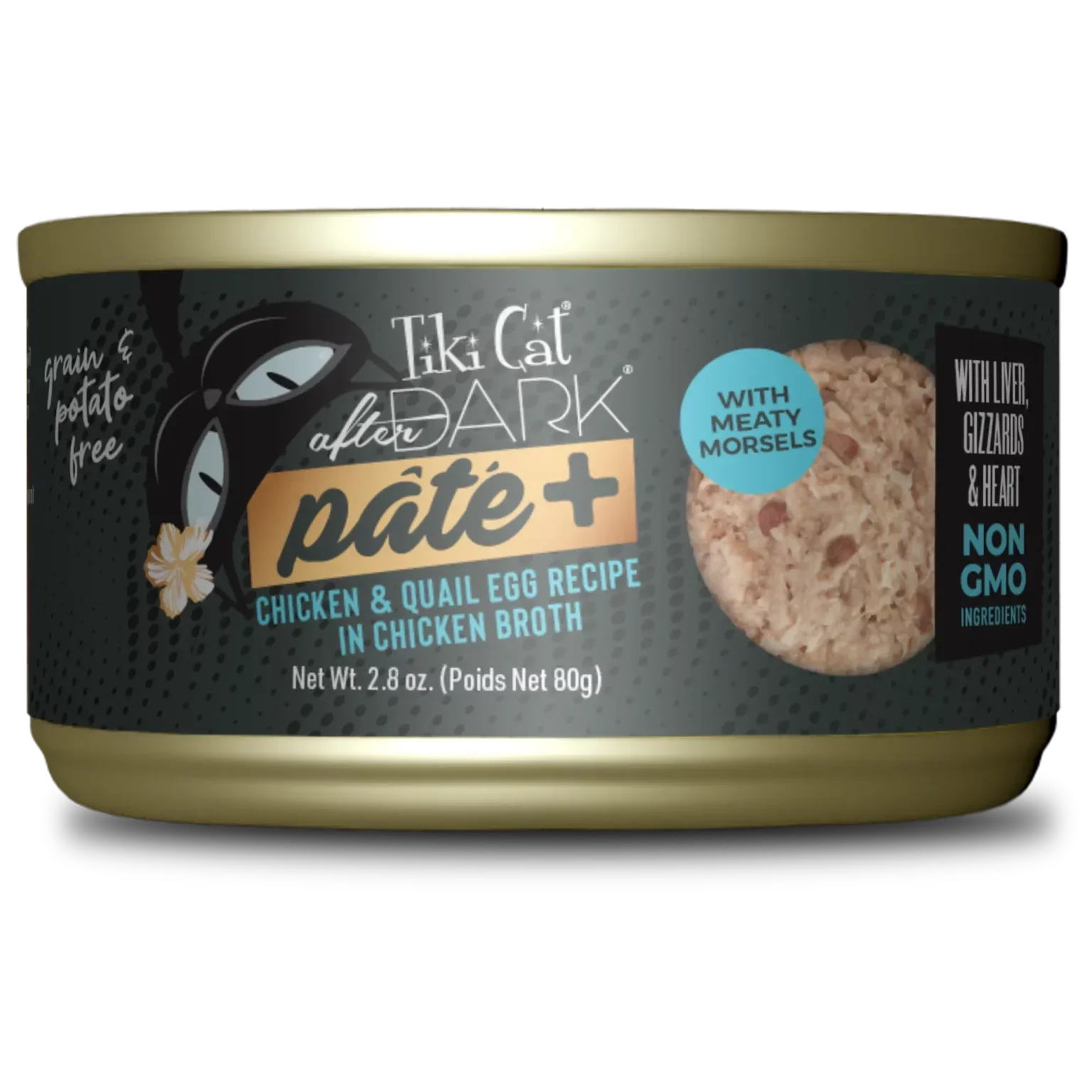 Tiki Cat™ After Dark® Pâté Chicken & Quail Egg Recipe in Chicken Broth