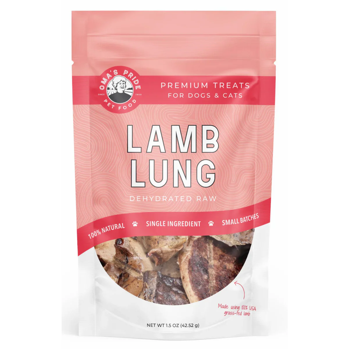 Oma's Pride Lamb Lung Treats