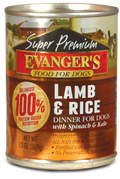 Evangers Super Premium Lamb and Rice Canned Dog Food
