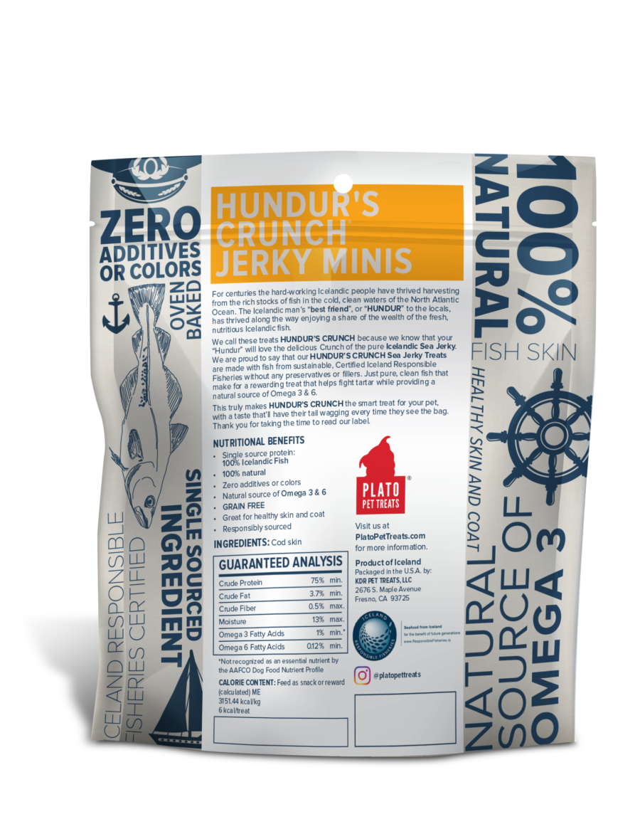 Plato Hundur’s Crunch Jerky Minis Fish Dog Treats