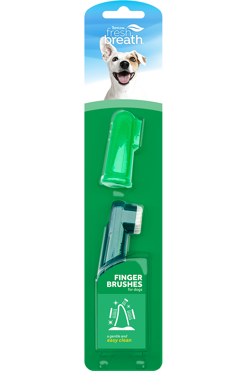 TropiClean Fresh Breath Finger Brushes for Pets
