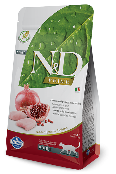 Farmina N&D Prime Formula Chicken & Pomegranate Adult Cat Food