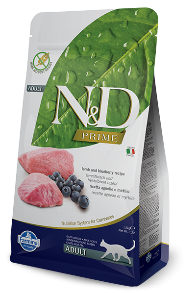 Farmina N&D Prime Formula Lamb & Blueberry Adult Cat Food