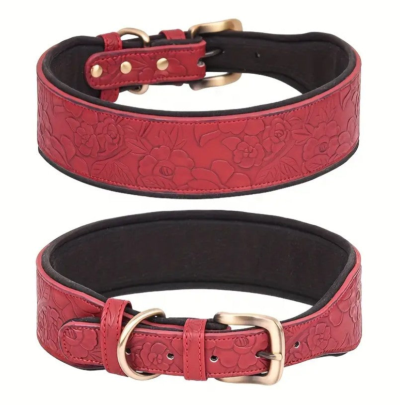 Dog Collars PU Leather