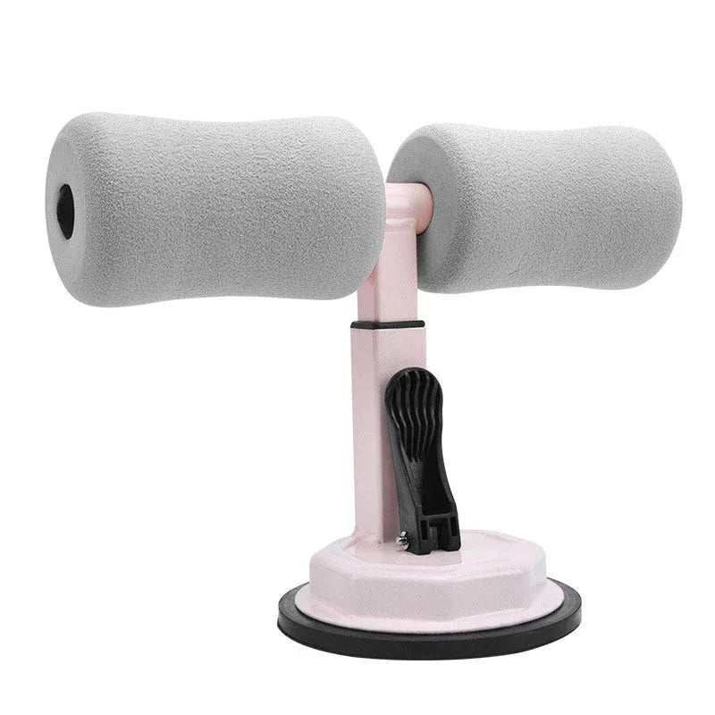 Sit-Up Trainer Crunch Bar Floor Assistant Ankle Support Exercise Stand Padded Workout Equipment for Home Gym Gear