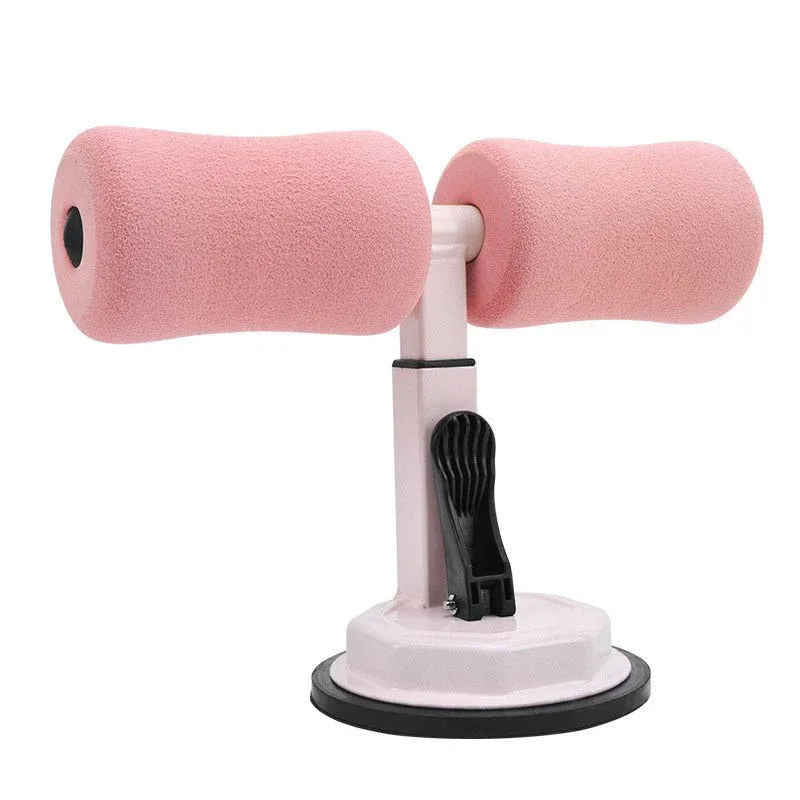 Sit-Up Trainer Crunch Bar Floor Assistant Ankle Support Exercise Stand Padded Workout Equipment for Home Gym Gear