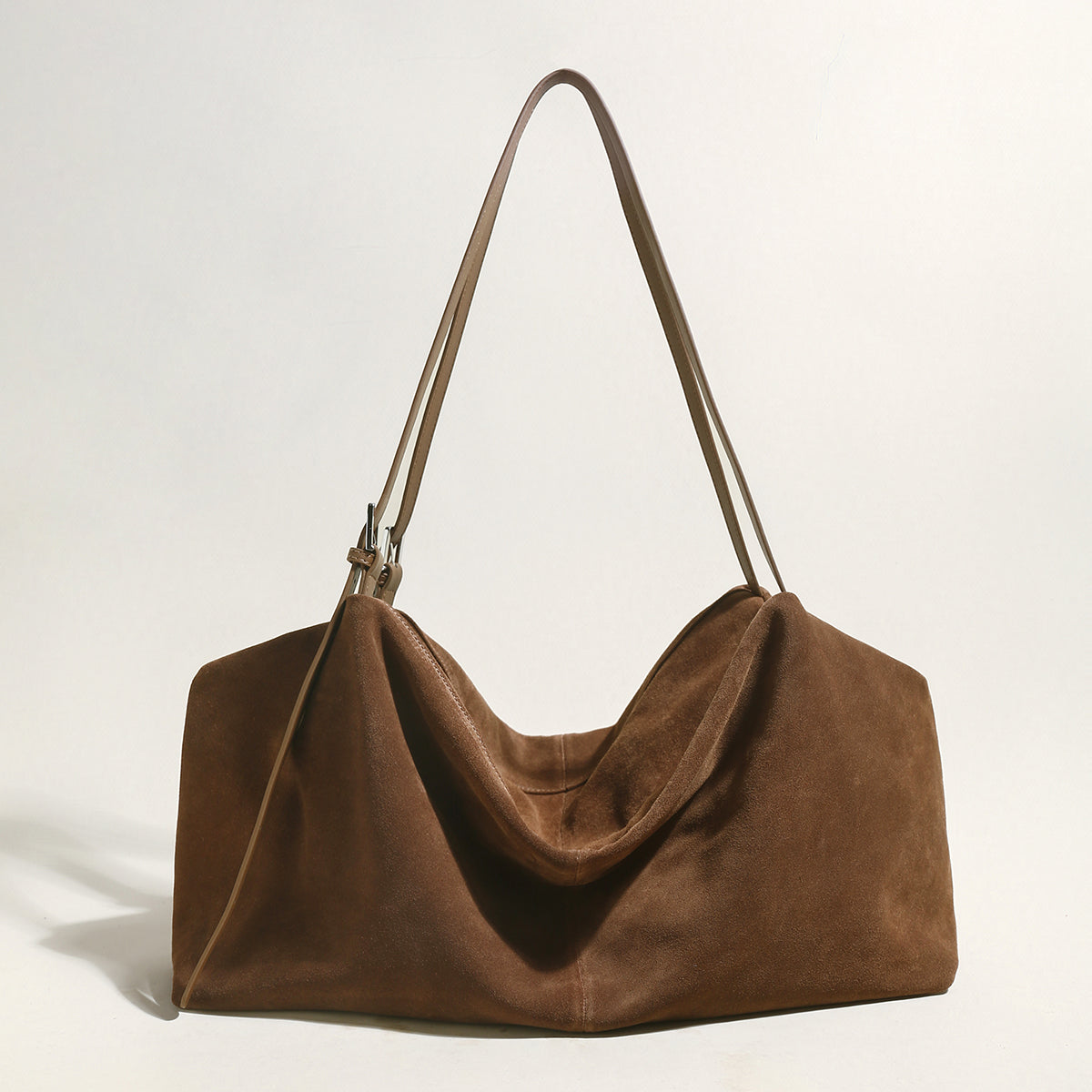 Slouchy Suede Leather Shoulder Bag