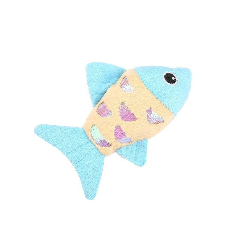 Small Plush PP Cotton Cat Fish Toys