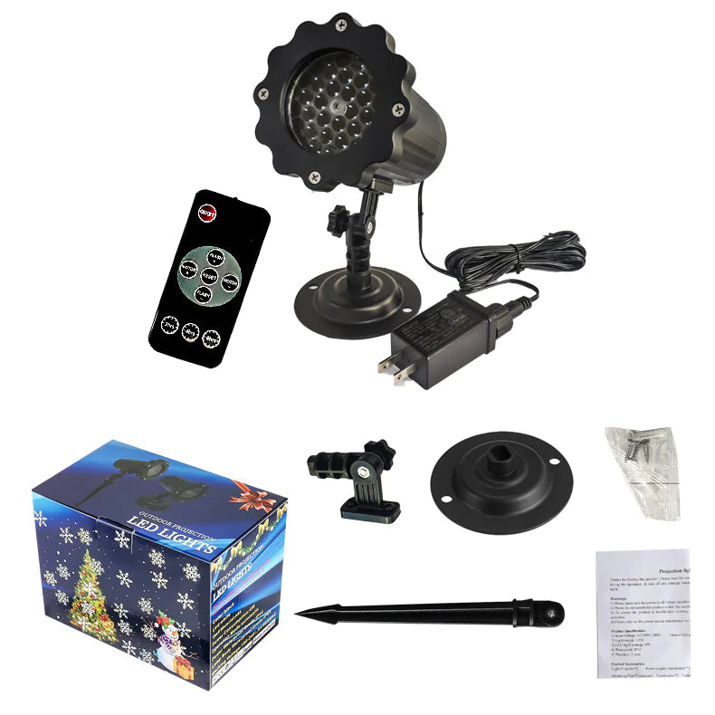 Holiday Snowflake LED Projector
