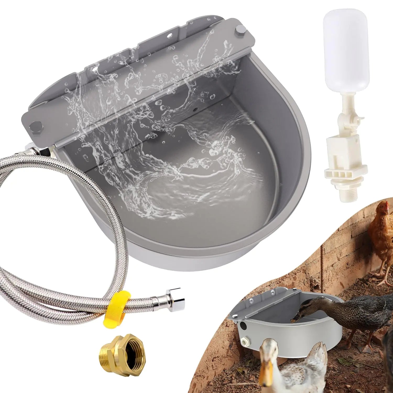 Self-Filling Animal Hydration Station - Large Stainless Steel