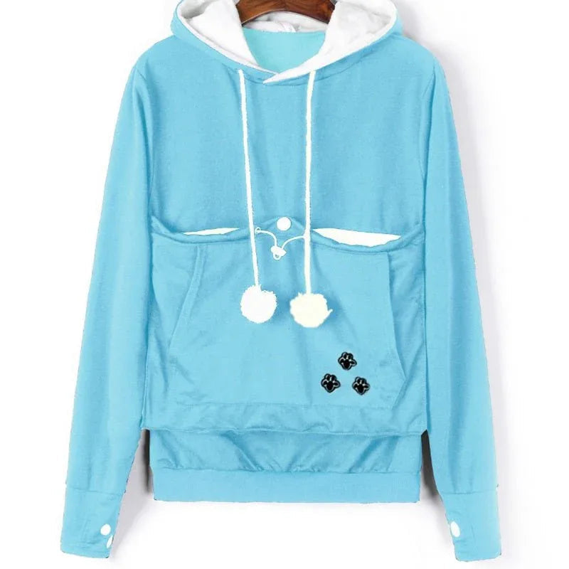 Unisex Cat Pet Large Comfortable Pouch Hoodies For Cat Lovers
