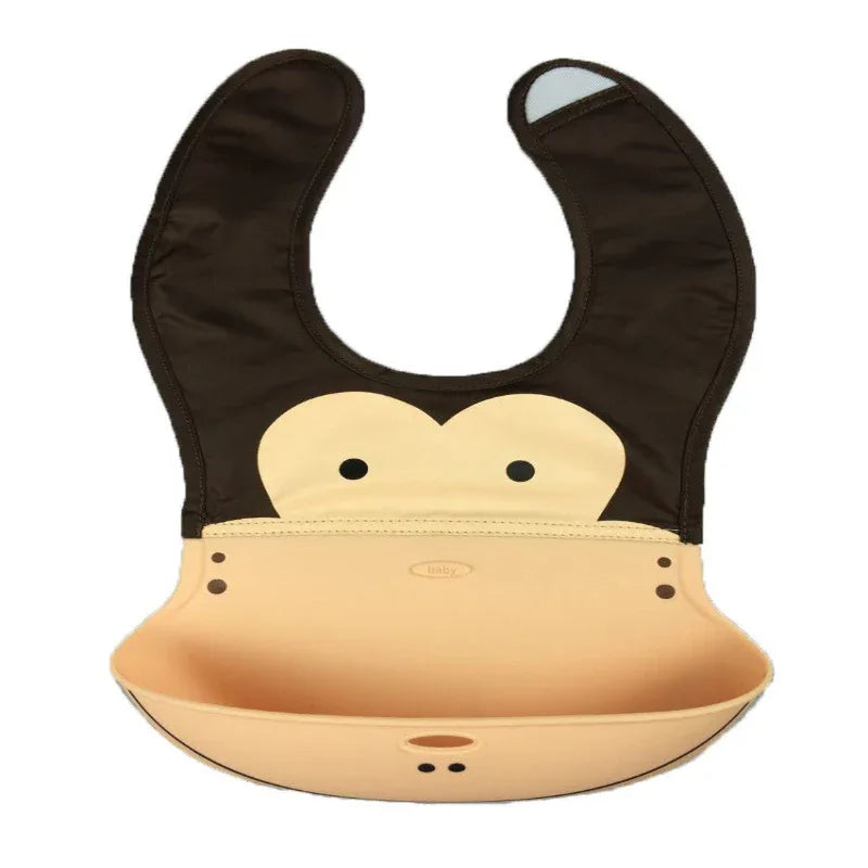 Waterproof Baby Feeding Bibs With Unique & Funny Animal Designs