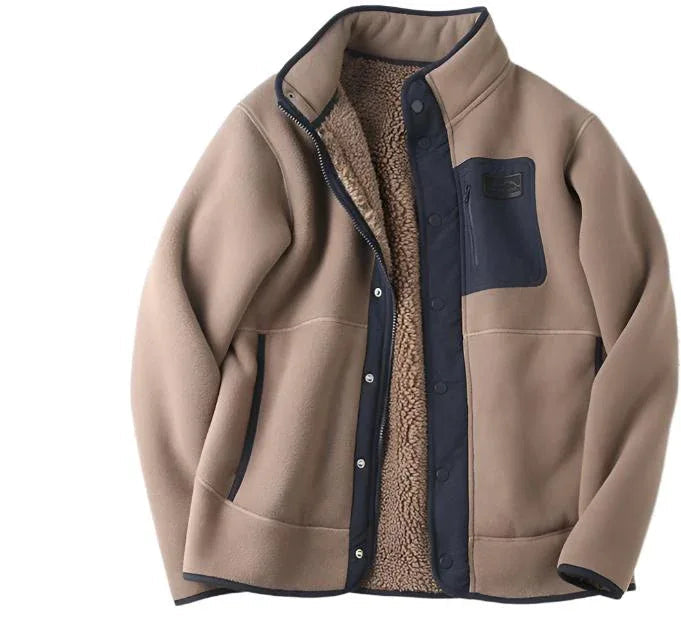 Winter Autumn Thick Fleece Jacket For Men
