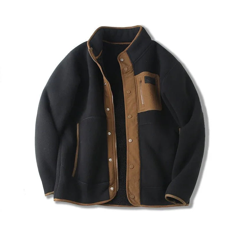 Winter Autumn Thick Fleece Jacket For Men