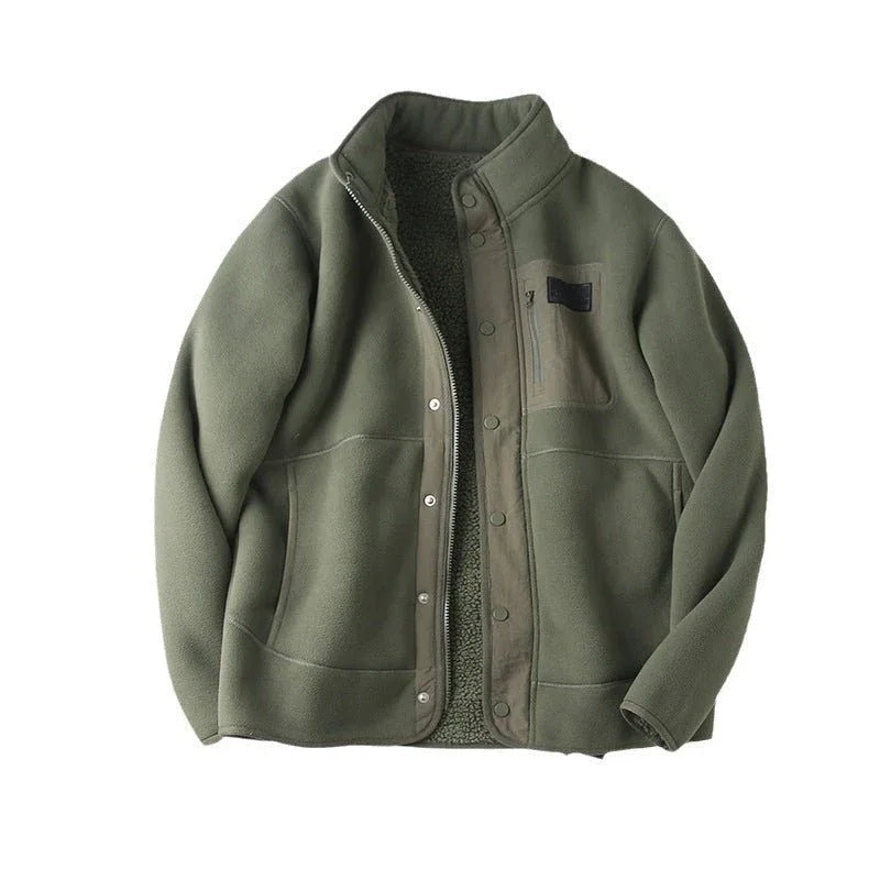 Winter Autumn Thick Fleece Jacket For Men