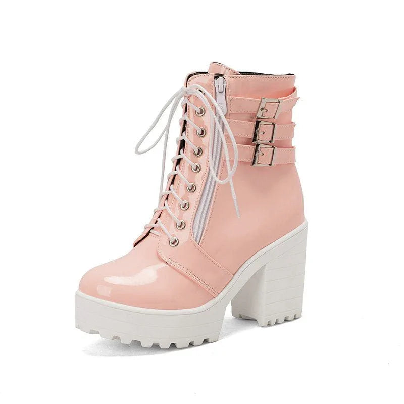 Women's High Heeled Autumn And Winter Boots