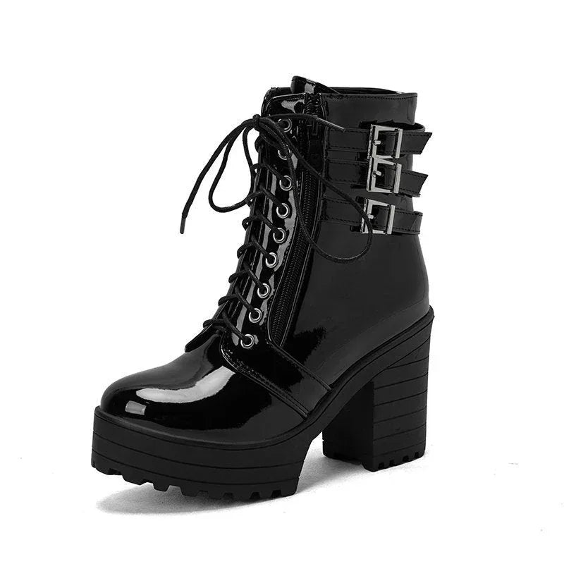 Women's High Heeled Autumn And Winter Boots