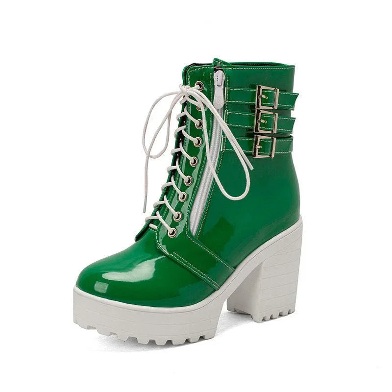 Women's High Heeled Autumn And Winter Boots