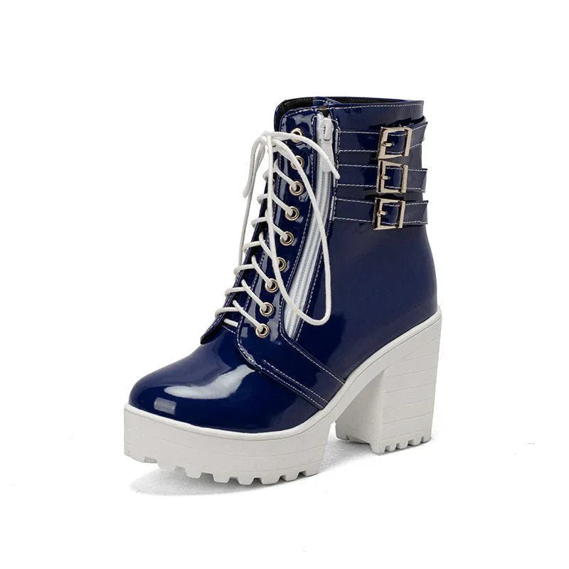 Women's High Heeled Autumn And Winter Boots