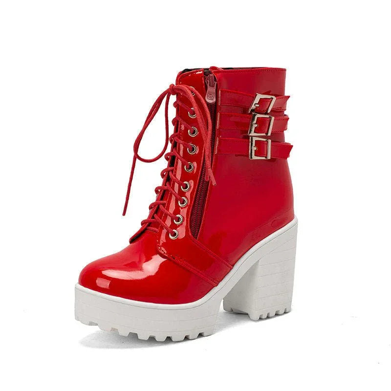 Women's High Heeled Autumn And Winter Boots