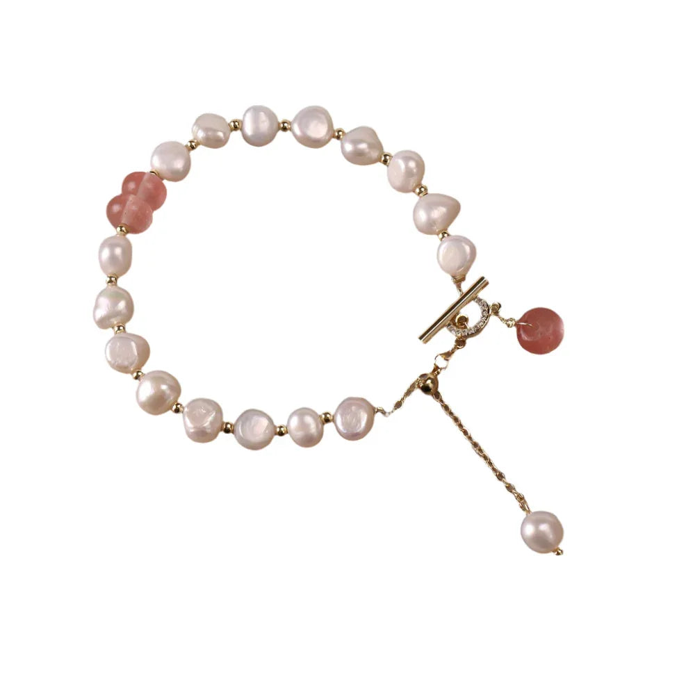 Women's Irregular Adjustable Freshwater Pearl Bracelet
