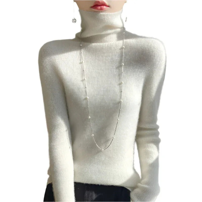 Women's Slim-Fit Turtleneck Long Sleeves Sweater