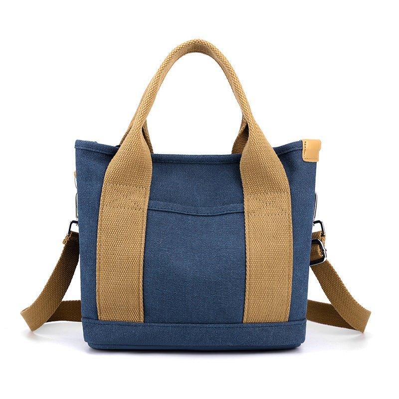 Women's Trendy Simple Fashion Style Large Capacity Commute Leisure Canvas Shoulder Bag