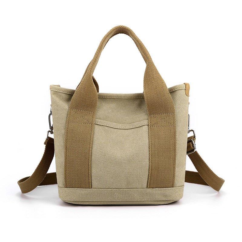 Women's Trendy Simple Fashion Style Large Capacity Commute Leisure Canvas Shoulder Bag