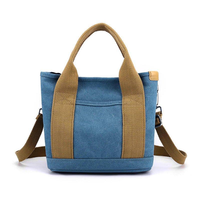 Women's Trendy Simple Fashion Style Large Capacity Commute Leisure Canvas Shoulder Bag