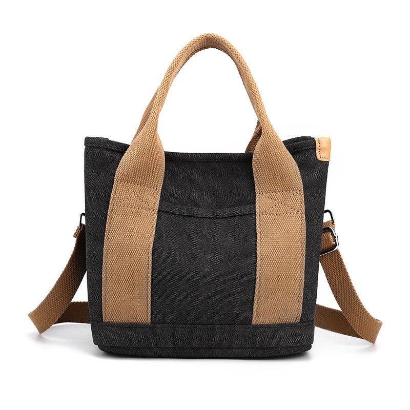 Women's Trendy Simple Fashion Style Large Capacity Commute Leisure Canvas Shoulder Bag